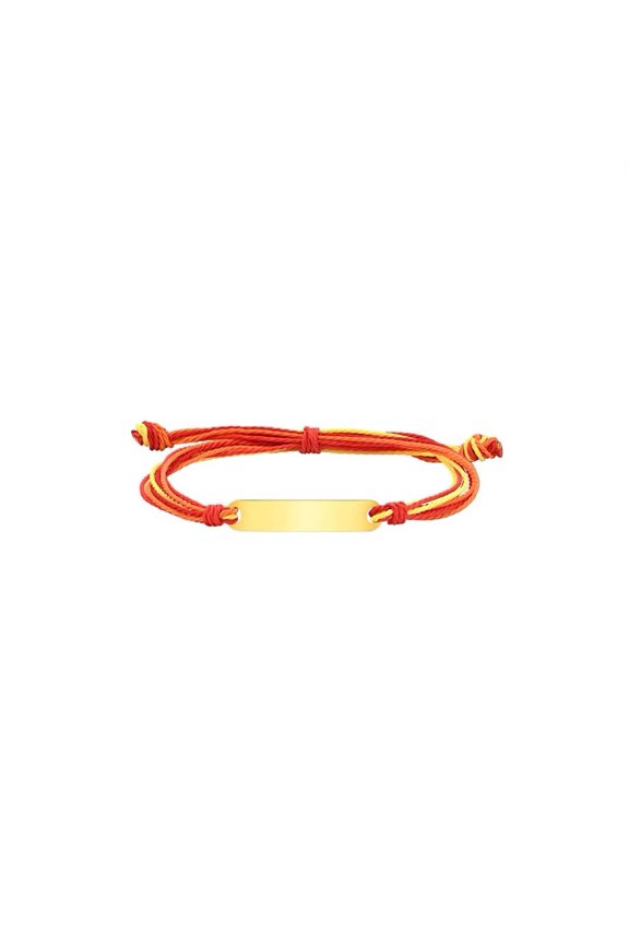 Unisex Stainless Steel Minimalist Rainbow Lgbt Drawstring Adjustable Bracelets Colorful Style F