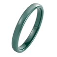 PAURO Women's Ceramic Comfort Fit Wedding Band Simple Ring Polished 3mm ...