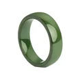 thumbnail image 1 of PAURO Women's Ceramic Comfort Fit Wedding Band Simple Ring Polished 6mm Green Size 12, 1 of 2