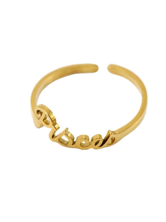 Women's Stainless Steel Zodiac 12 Constellation Stackable Ring for Women Jewelry Accessories Pisces