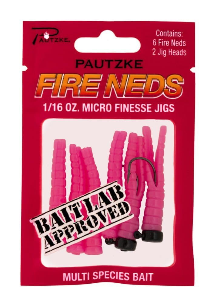 Pautzke Fire Ned 1/32 Fishing Kit with Split Tail Jig for Multi