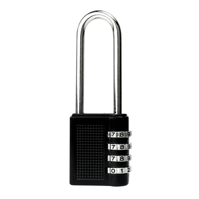 PAVEOS 4 Digit Combination Lock Outdoor Padlock for School Gym Locker
