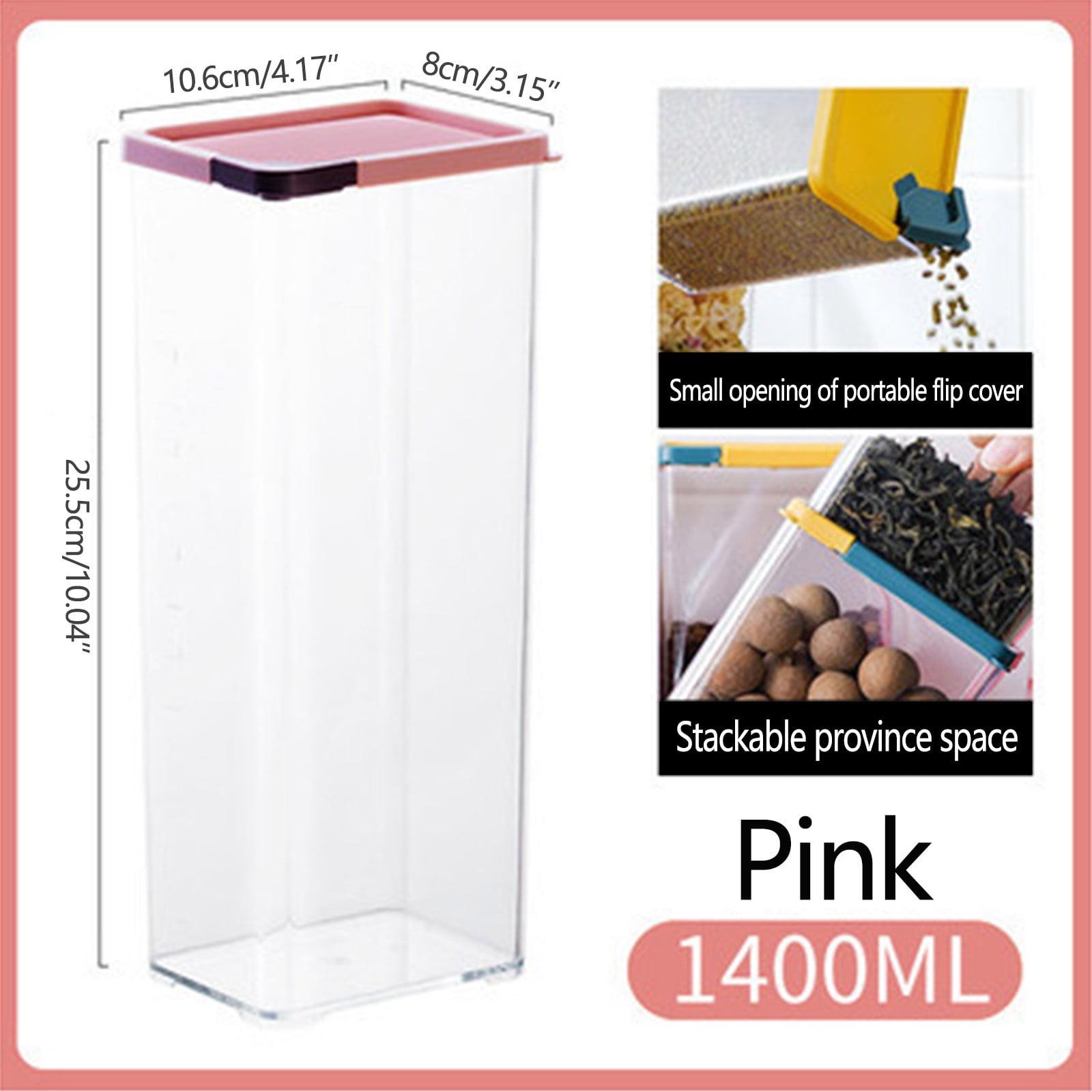 PAVEOS Airtight Food Storage Containers Sealed Storage Tank for Cereals