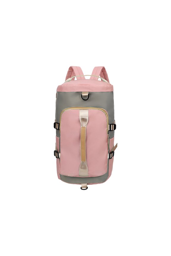 Backpack for Women The Durable Crowdsource Design Duffel Bag with 7 Optimal Compartments Including Water Resitive Pouch,Dry Wet Separated Gym Bag Travel Backpack Pink-a