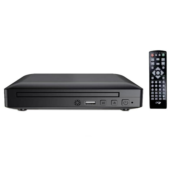 PAVEOS Bluetooth Speaker Home DVD Player Digital Multimedia Player 1080P HD AV Output with Remote Control Black-y