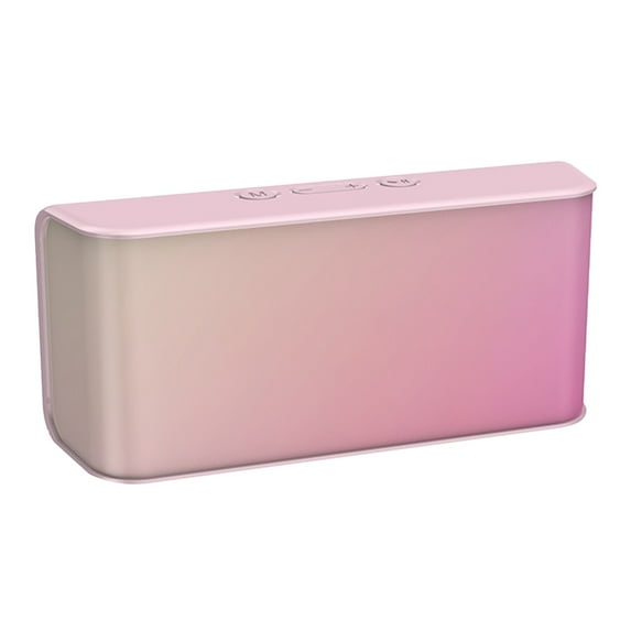 PAVEOS Bluetooth Version 5.0 New Private Model C3 Color Printing Gift Bluetooth Speaker Audio Wireless Subwoofer Bluetooth Speaker for Car Suitable for Children Pink-a
