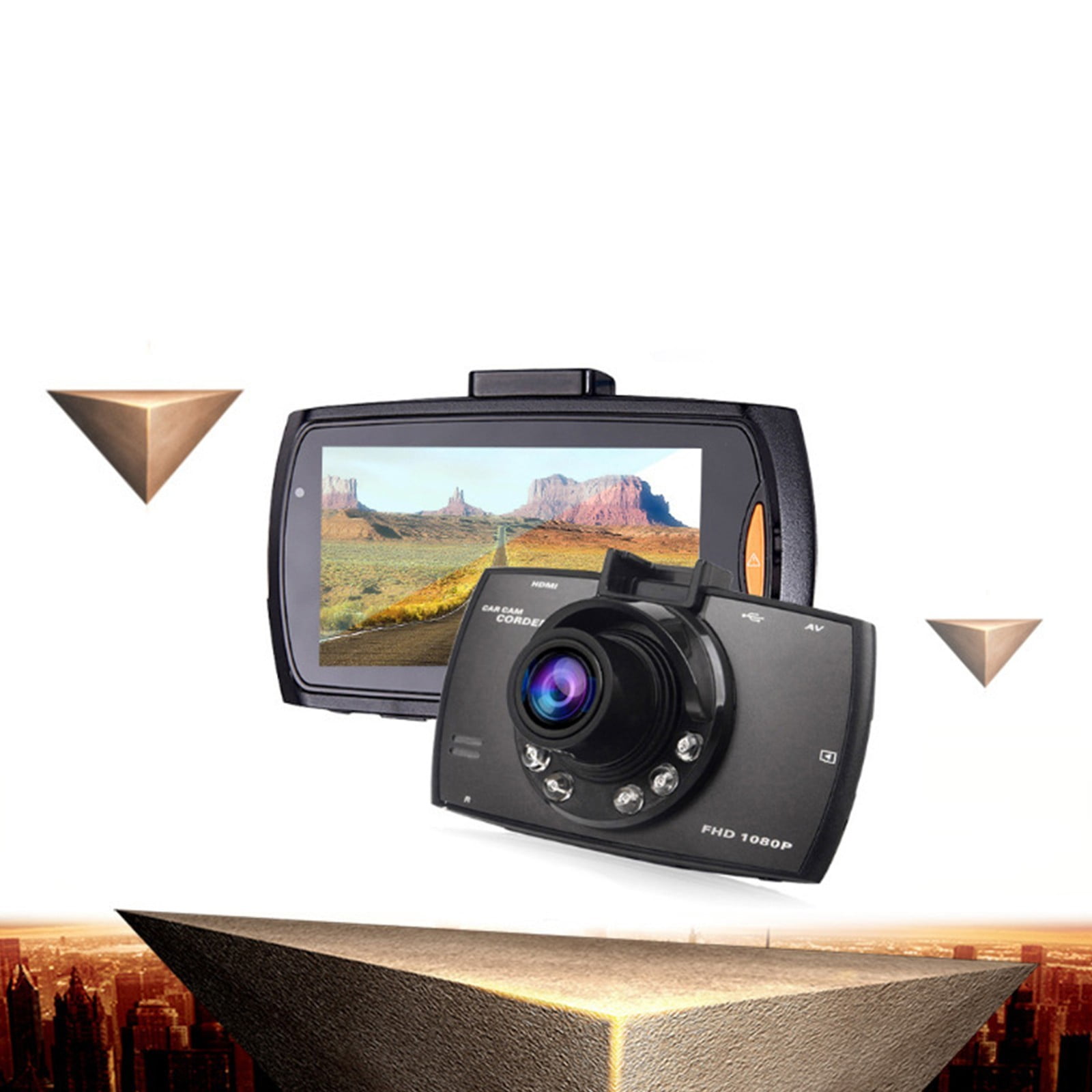 PAVEOS Car DVR Dash Camera for Cars Car Recorders of The Day 720p Car