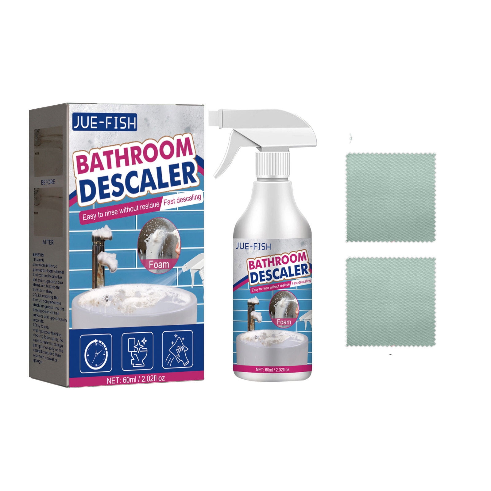 PAVEOS Cleaning Tools Clearance Bathroom Sink Cleaner Shower Glass