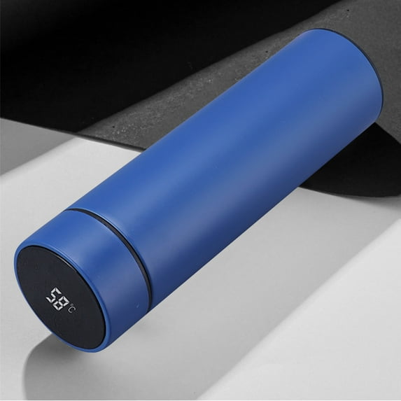 PAVEOS Cups for Kitchen on Clearance Vacuum Cup with Smart Temperature Display,Tactile Sensation Display Temperature 304 Stainless Steel Insulation Cup blue-g