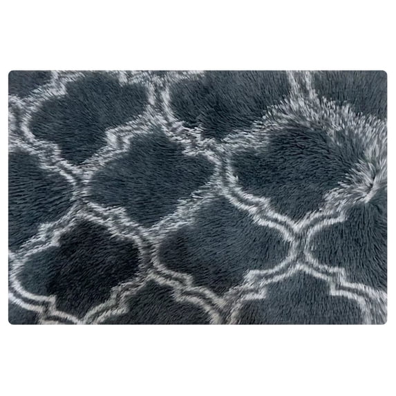 PAVEOS Foot Cushions in Soft Rugs- Area Rug Dining Room Home Bedroom Carpet Floor Gray-r