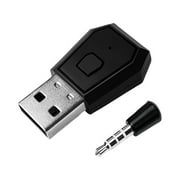 PAVEOS Game Accessories Wireless USB Adapter/D-ongle Bluetooth Receiver for Gaming Headsets Handle Black-y