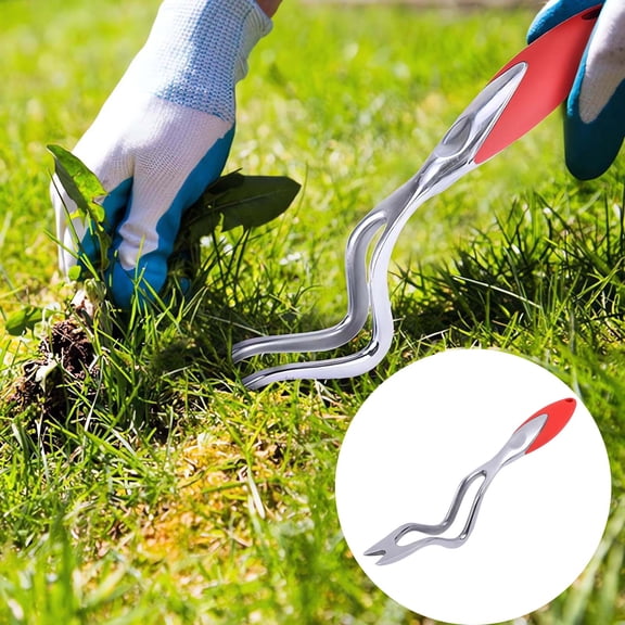 PAVEOS Garden Weeding Puller Tools, Household Weeding Practical Weeding Shovel Aluminum Alloy Rooter Shovel Weeding Loosening Tool Garden Weeding Tool for Yard