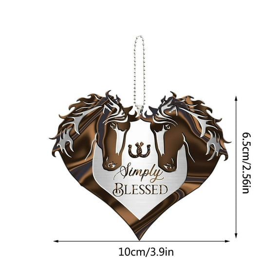 PAVEOS Hanging Ornaments Clearance Sale Romantic Valentine's Day Pendant Painted Acrylic Hanging Decoration Home Living Room Bedroom Car Decoration brown-a