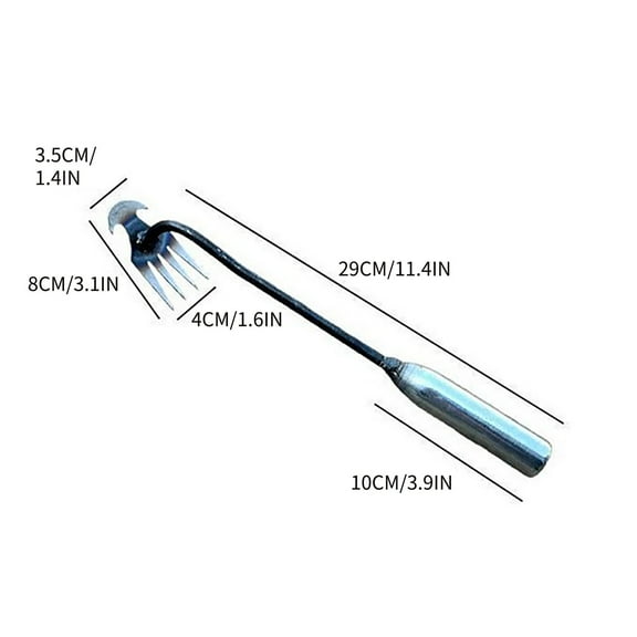 PAVEOS Hoe Garden Tool 2pcs Garden Hoes for Weeding and Digging Garden Rakes Metal Gardening Hoe Weeder Tool A One Size