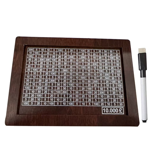 PAVEOS Large Cash Boxes in Clearance Wooden Money Box with Money and Numbers with Counter Crafts Portable Storage Case Money Saving Box for Adults Child 10000 Euros Brown-b