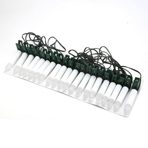 PAVEOS Light Post Clearance Sale 20led Christmas Candle Lights Warm White, Candle Lights with Clips, USB Christmas Tree Lights Decorative Lights, Christmas Fake Party Patio Decoration white-p