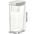 thumbnail image 1 of PAVEOS Storage Trunks and Bag 3 Size Single Airtight Food Storage Containers with Lids Kitchen Clear Plastic Canisters Sealed Jar with Easy Lock Lids for Pantry Organization and Storage White-n, 1 of 3