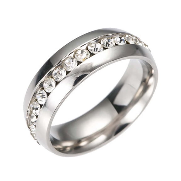 PAVEOS Tools in Clearance Unisex Stainless Steel Crystal for Men and Women Fashion Couple Silver-b