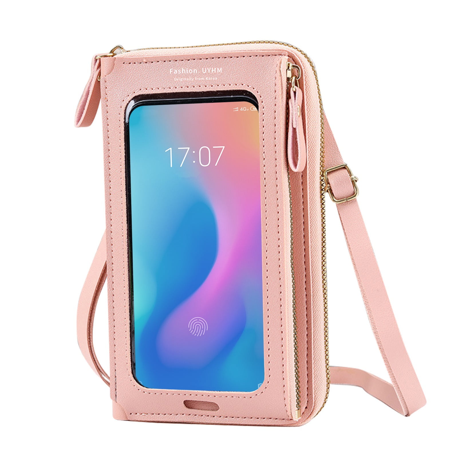 PAVEOS Toughing Screen Cell Phone Bag Clearance Sale Barrier Touchscreen Phone Bag Small Crossbody Shoulder Handbag Women s Crossbody Coin Purse Phone Bag Pink r Walmart