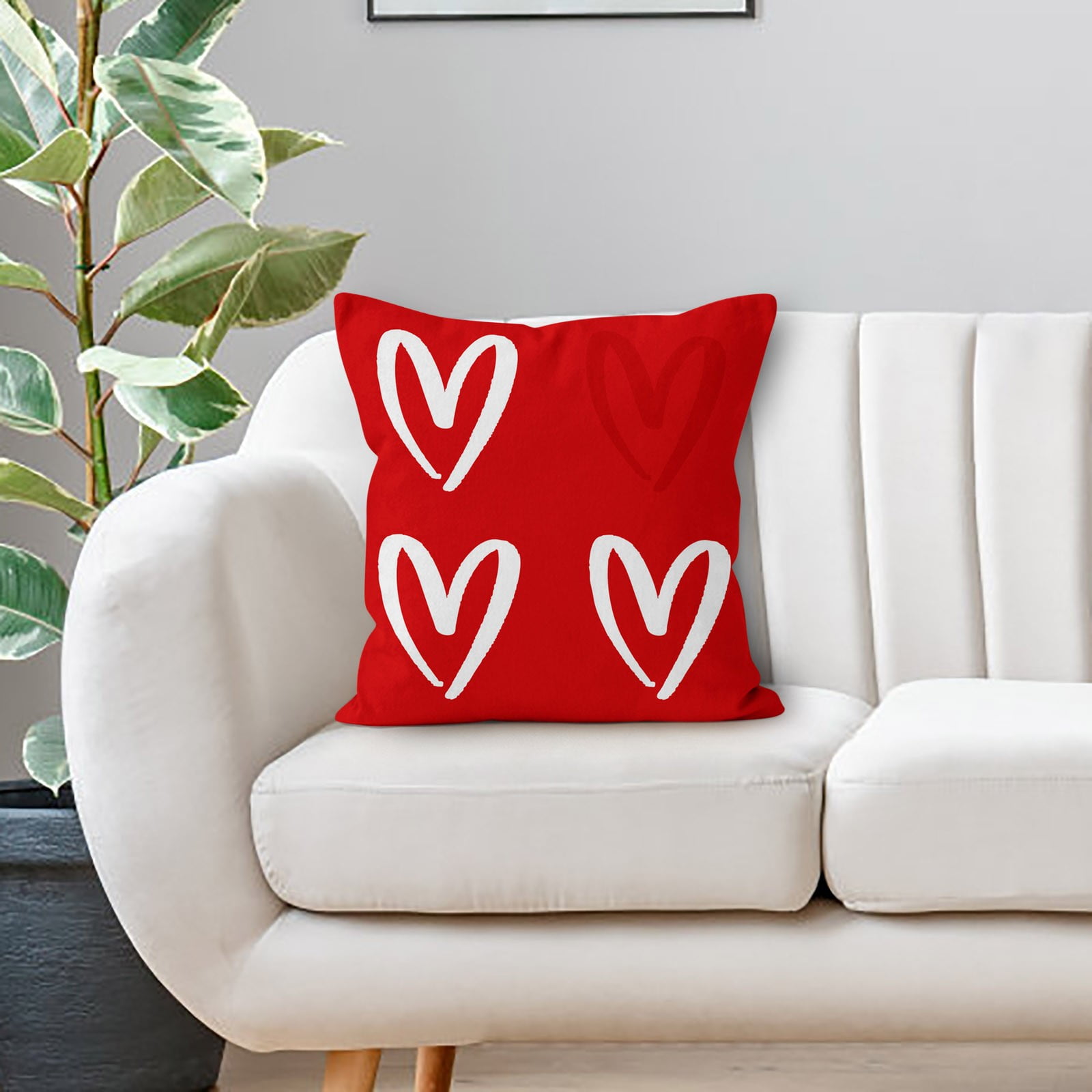 PAVEOS Valentine Day Decorations 18x18 Inch Valentines Red Soft ...