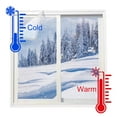 thumbnail image 1 of PAVEOS Window Insulation Kit, 23.62"x39.37" Thicken Translucent Window Covering Shrink Film with Hook & Loop Window Winterizing Kit for Winter, 1 of 7