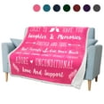 thumbnail image 1 of PAVILIA Best Friend Blanket, Friendship Gifts for Women Birthday Soul Sister Long Distance Bestie, Soft Cozy Sherpa Throw Blanket with Sentimental Thoughtful Quotes, BFF Stuff Gift Idea, Pink, 1 of 7