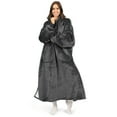 thumbnail image 1 of PAVILIA Blanket Hoodie for Women Grey, Sherpa Wearable Blanket Men, Cozy Oversized Sweatshirt Blanket, Warm Fleece Hooded Blanket Sweater with Sleeves and Two Big Pocket, Adult Long, Gray, 1 of 9