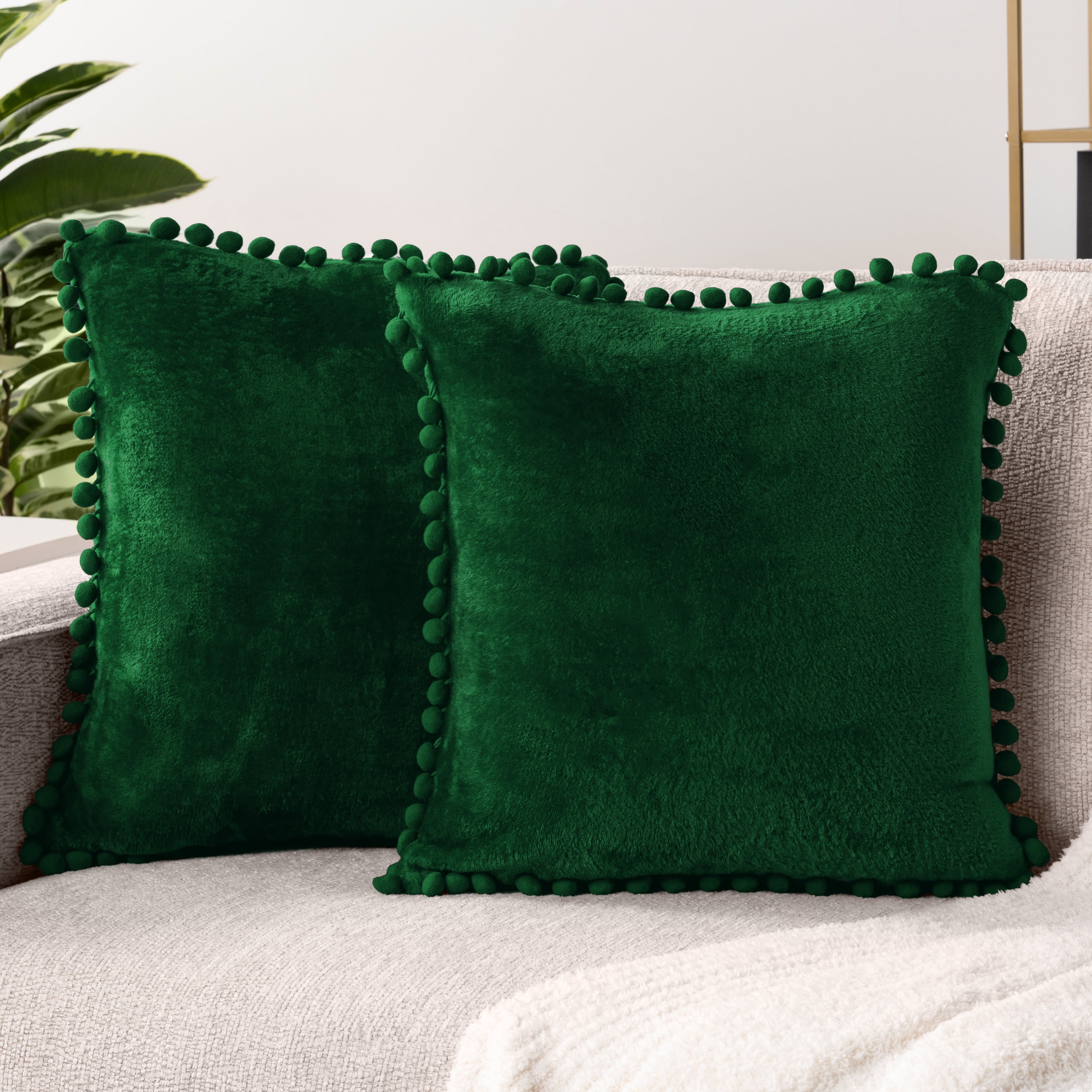 Emerald Green Throw Pillows