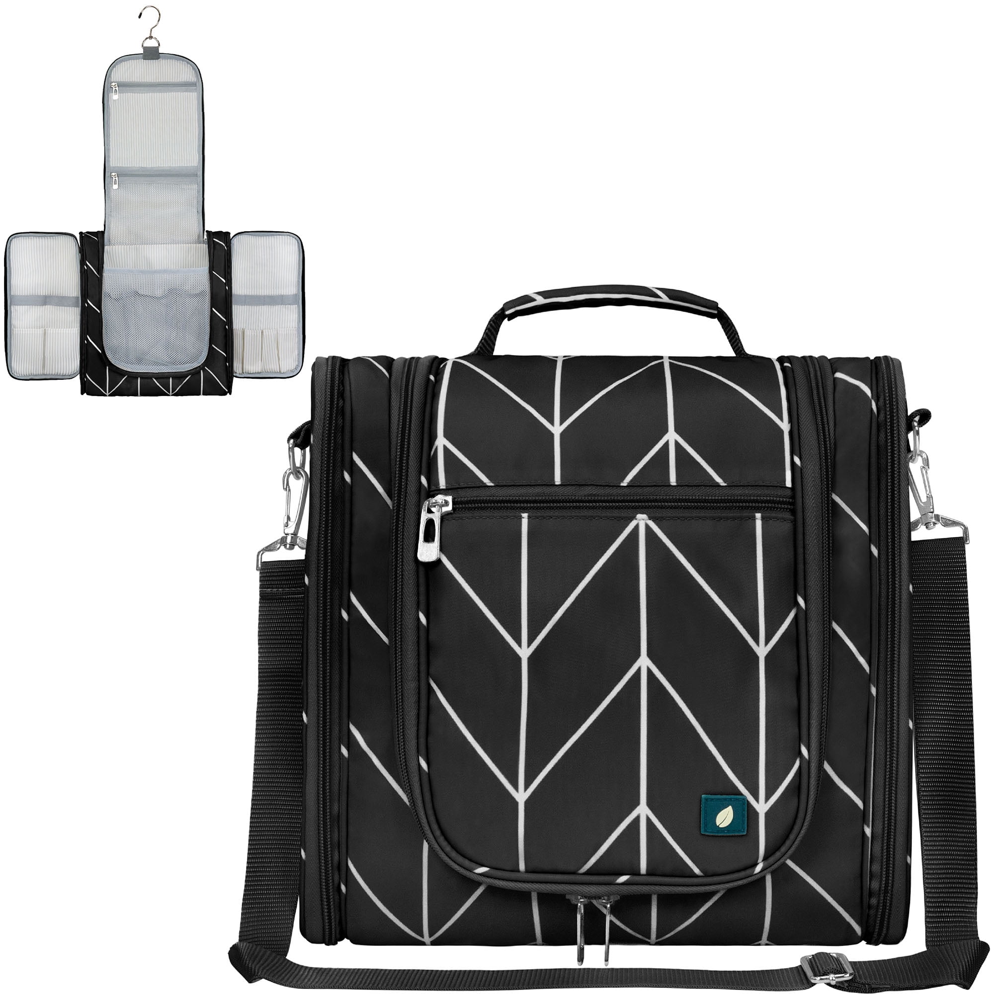 PAVILIA Large Hanging Toiletry Bag for Personal Traveling with Hook ...