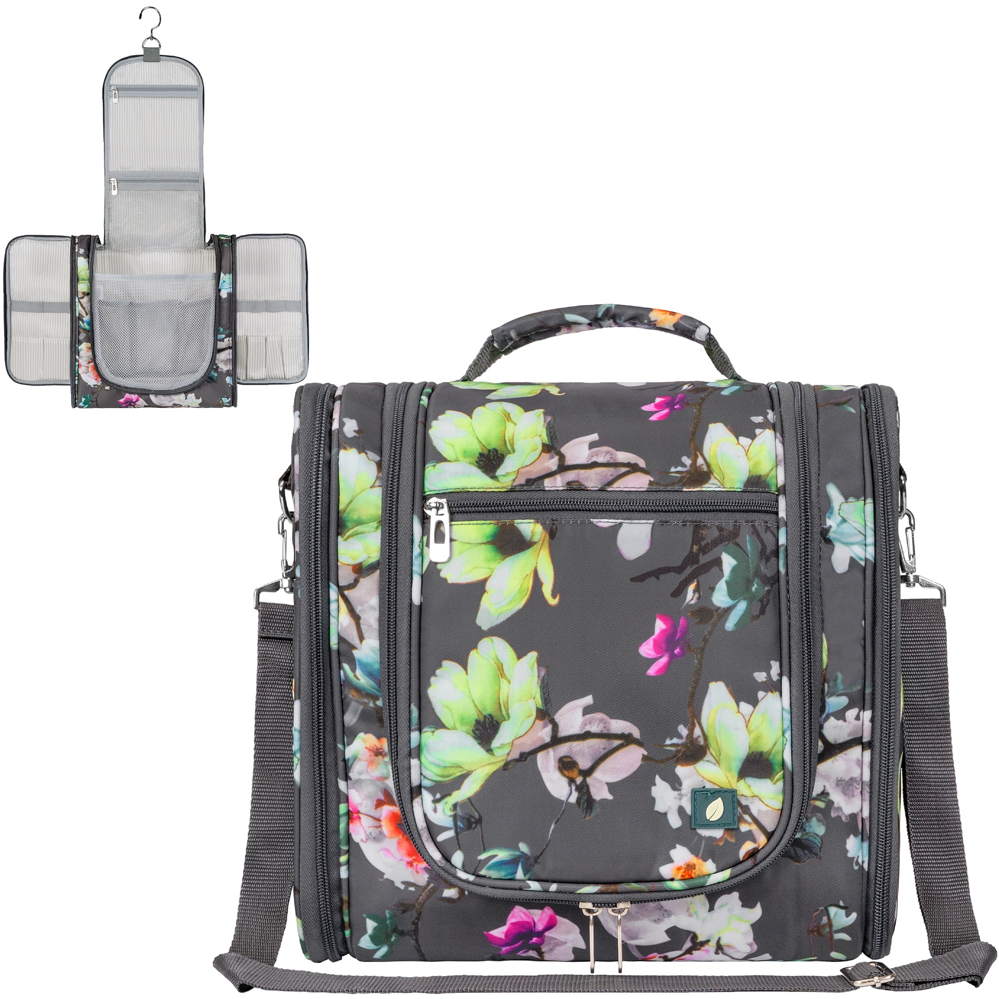 GOX Travel Toiletry Bag,Dopp Kit Case,Ultra-Light Cosmetics Bag Makeup Organizer(Black)