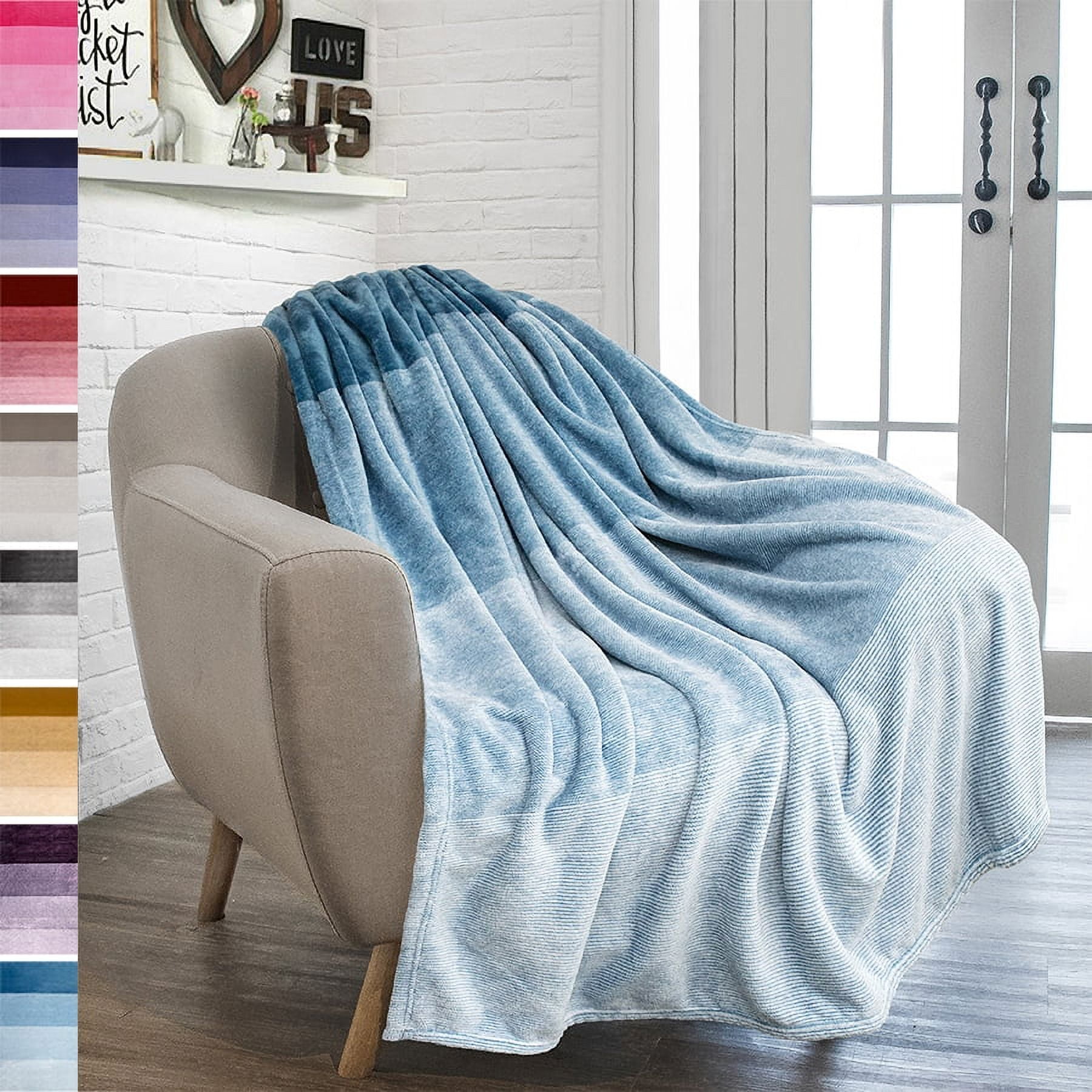 Kids Unisex Gradient Fleece Throw Blanket, 10" x 10"