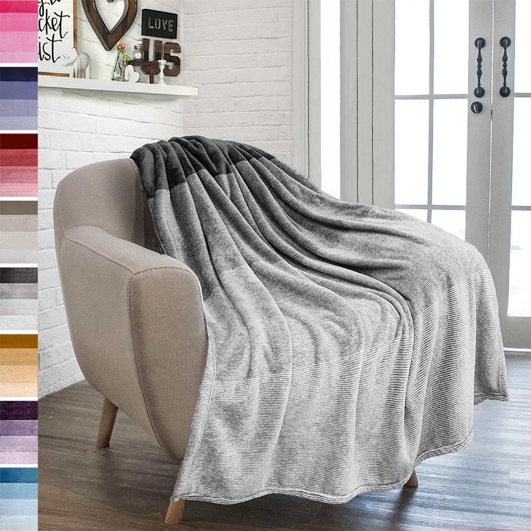 Ombre fleece blanket clearance