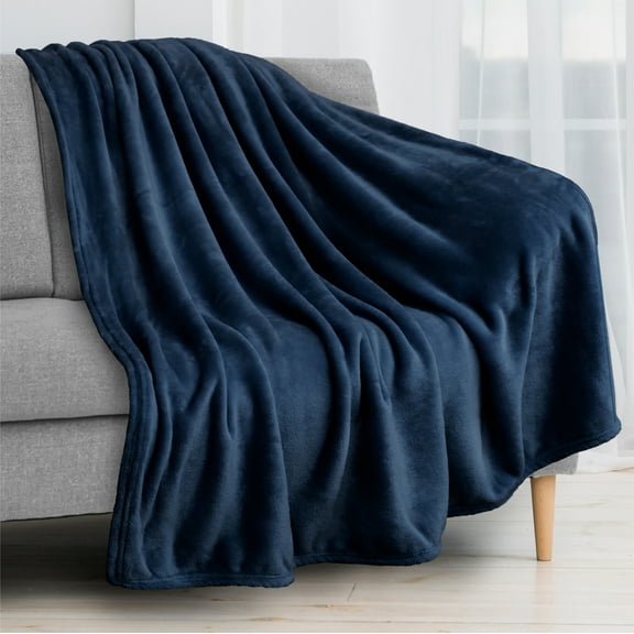 PAVILIA Fleece Blanket Throw | Super Soft, Plush, Luxury Flannel Throw | Lightweight Microfiber Blanket for Sofa Couch Bed