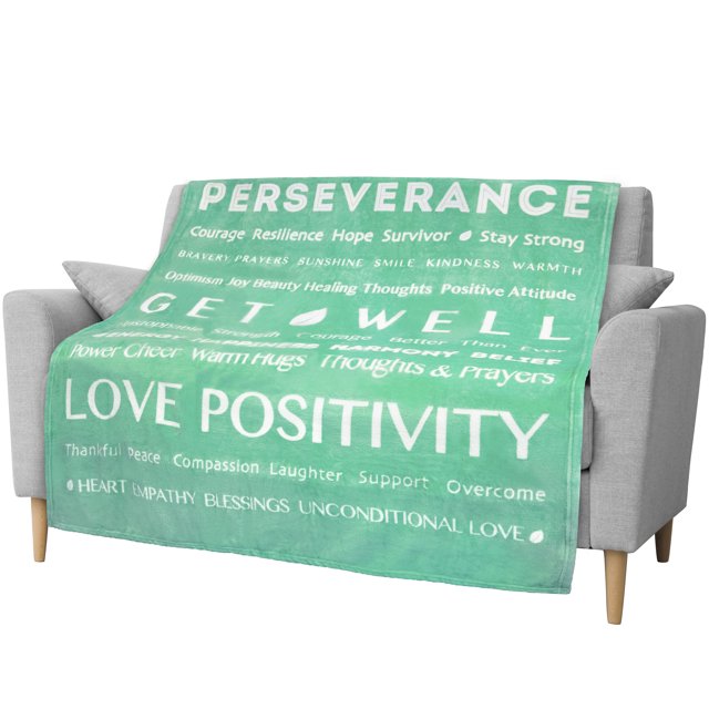 PAVILIA Get Well Soon Gifts Women Men, Sympathy Blanket Inspirational Thoughtful Gift, Soft