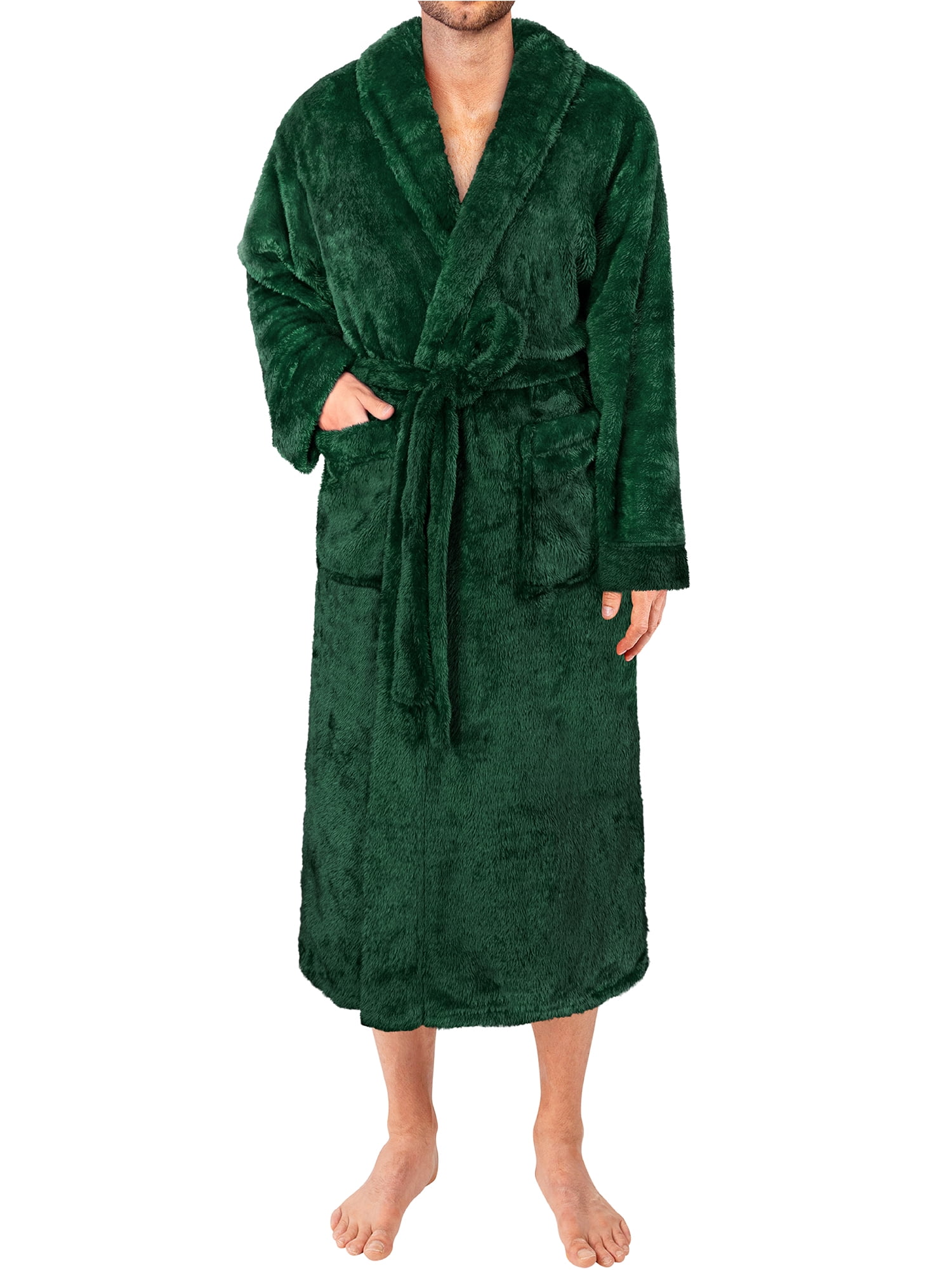 Soft Plush Men's Wrap Robe