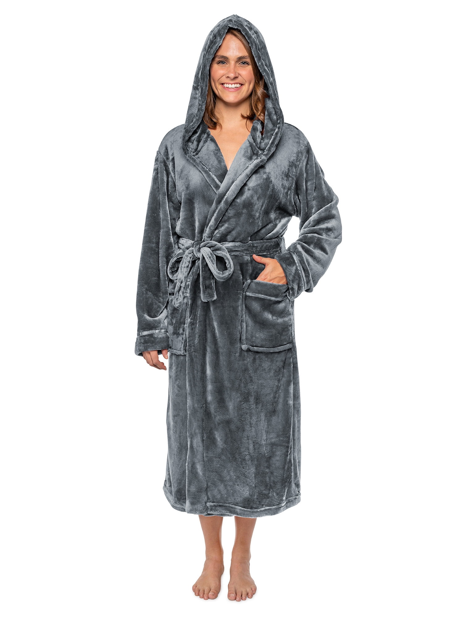 Pink Plush Robe Luxury Personalized Bathrobe Women's -  Israel