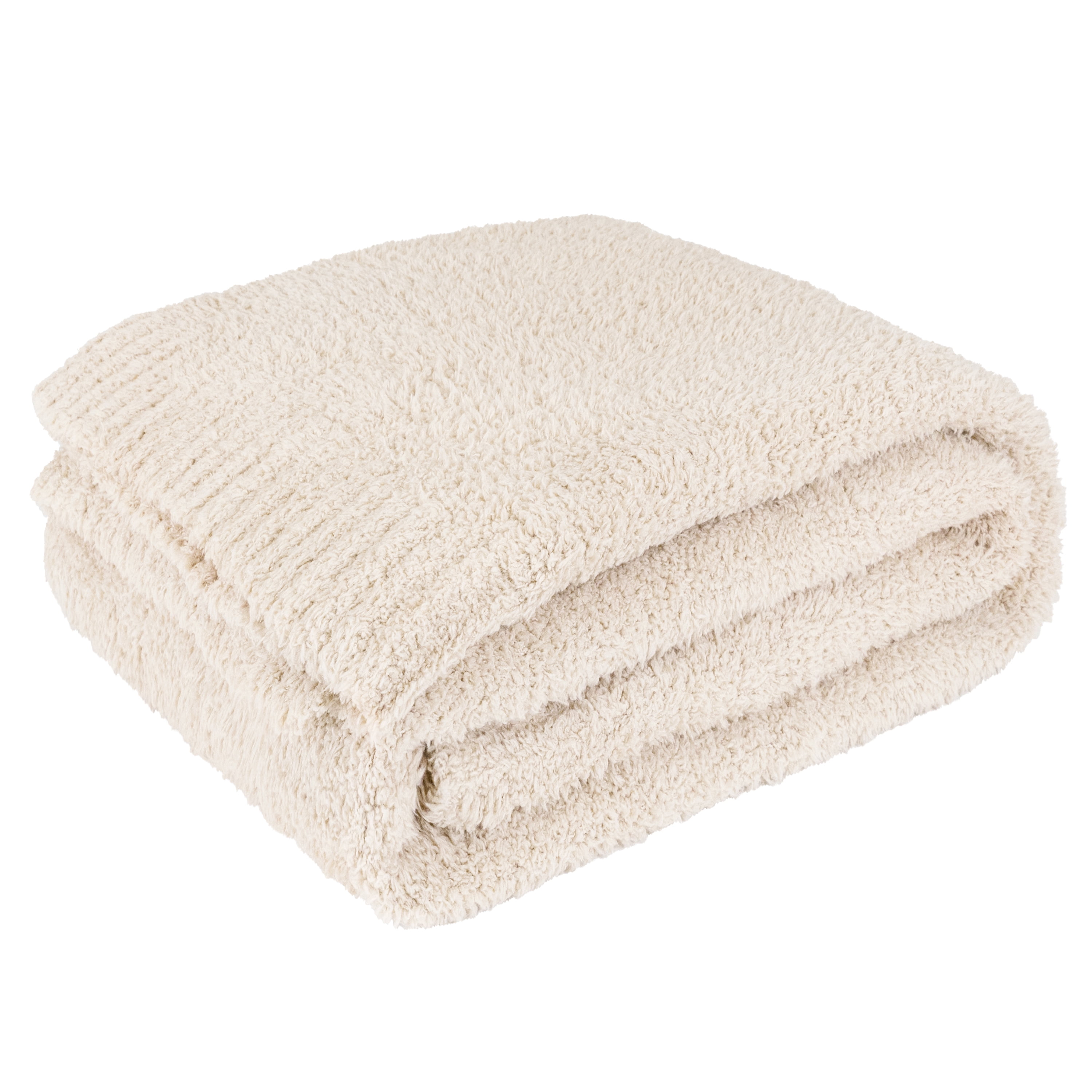 PAVILIA Plush Knit Throw Blanket for Couch, Super Soft Fluffy