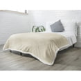 thumbnail image 1 of PAVILIA Plush Sherpa Fleece Blanket Throw, Twin, Cream Ivory | Soft, Warm, Fuzzy Beige Throw for Couch Sofa | Solid Reversible Cozy Microfiber Fluffy Blanket, 60x80, 1 of 7