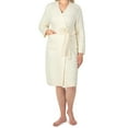 thumbnail image 1 of PAVILIA Premium Womens Plush Robe, Super Soft Fuzzy Bathrobe, Cozy Spa Robe with Pockets for Women, 2XL/3XL, Cream, 1 of 8