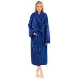 Royal Robe Robe PAVILIA, Womens Plush Robe, L/XL, Blue, Fluffy Sherpa Fleece - Walmart.com