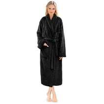 PAVILIA Women Hooded Plush Soft Robe | Fluffy Warm Fleece Sherpa Shaggy ...