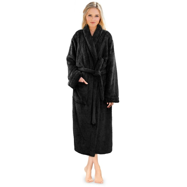 PAVILIA Premium Womens Plush Soft Robe, Lightweight, FullLength Long