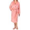 thumbnail image 1 of PAVILIA Robes For Women, Fleece Soft Fluffy Bathrobe, Plush Cozy Long Spa Robe, Satin Trim (S/M, Coral), 1 of 9