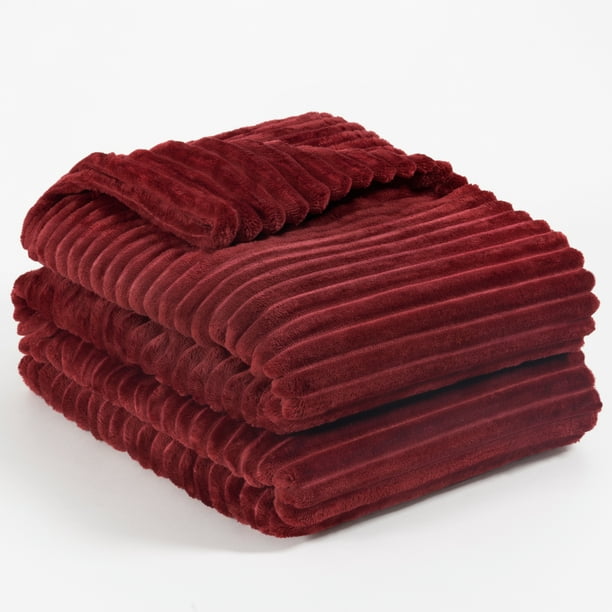 Large red fleece blanket shop