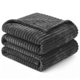 thumbnail image 1 of PAVILIA Soft Lightweight Twin Fleece Blanket for Couch Bed, Grey, 60x80, 1 of 8