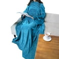 thumbnail image 1 of PAVILIA Wearable Blanket with Sleeves for Adult Women Men, Cozy Fleece Warm Wrap Throw Blanket with Arms, Pocket, Gifts for Christmas, Wife, Sea Blue, 1 of 9