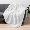 thumbnail image 1 of PAVILIA White Fluffy Throw Blanket for Couch, Fuzzy Blanket for Women Men, Furry Plush Warm Blanket Bed Sofa, Super Soft Thick Faux Fur Sherpa Blanket Throw, 50x60, 1 of 9