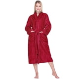 Fuzzy Red Robe PAVILIA Womens Plush Fleece Robe, Super Soft Long Bathrobe, Dark Red, L ...