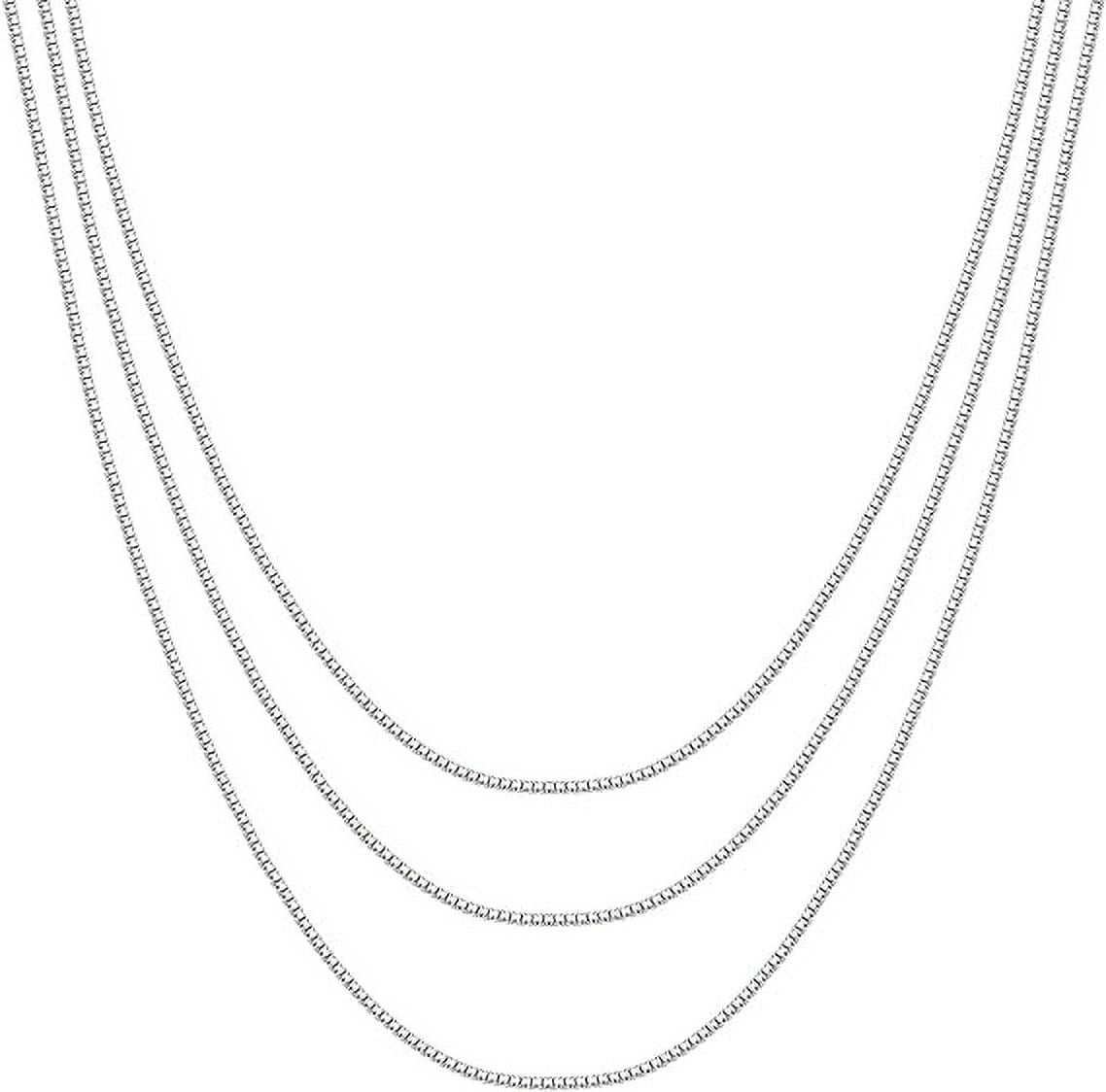 PAVOI 14K Gold Plated 925 Sterling Silver Necklace for Women Box ...