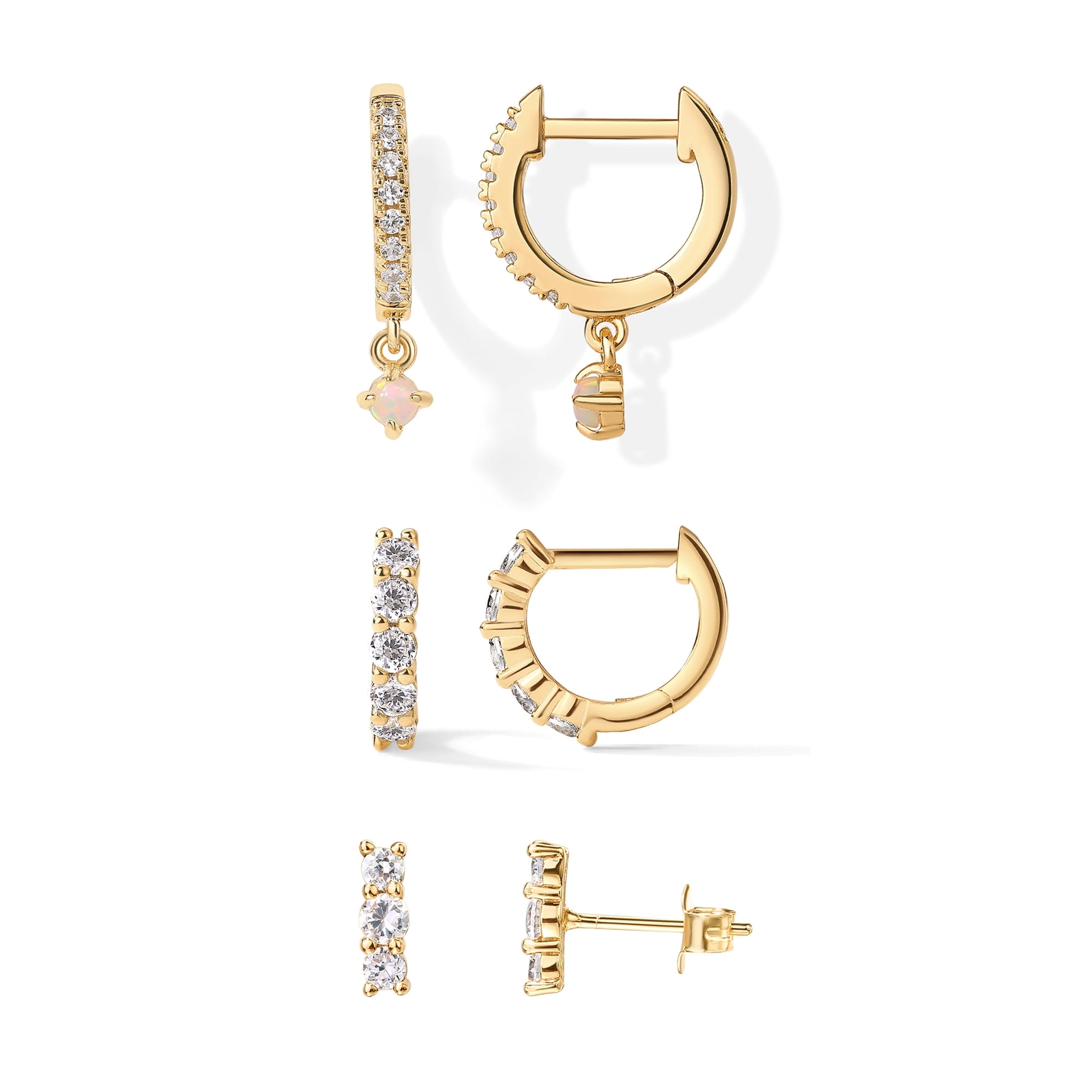 Gold CZ plated huggies Gold CZ plated huggies
